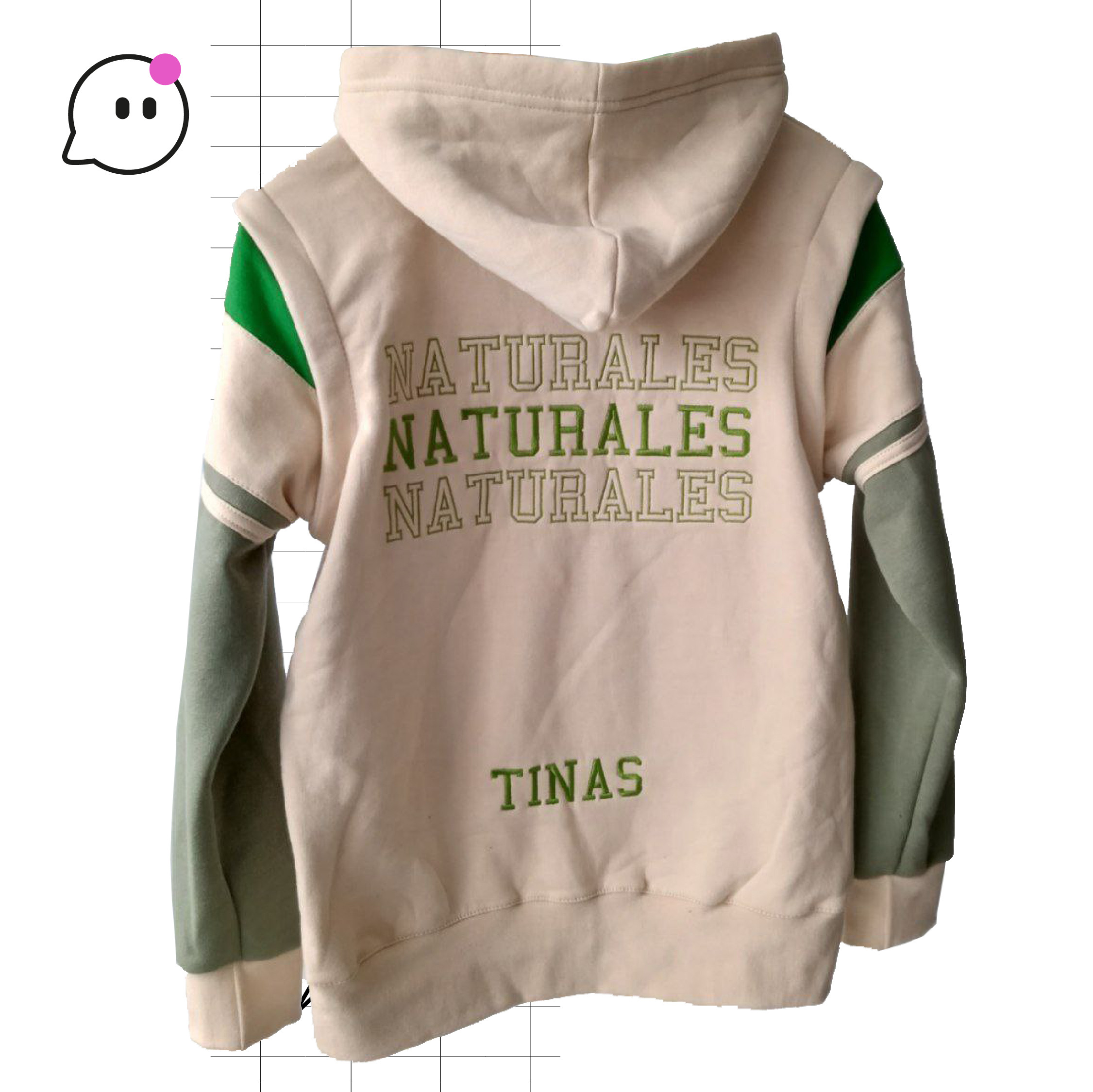 Campera con cierre de Egresados Campera Mangas Desmontables